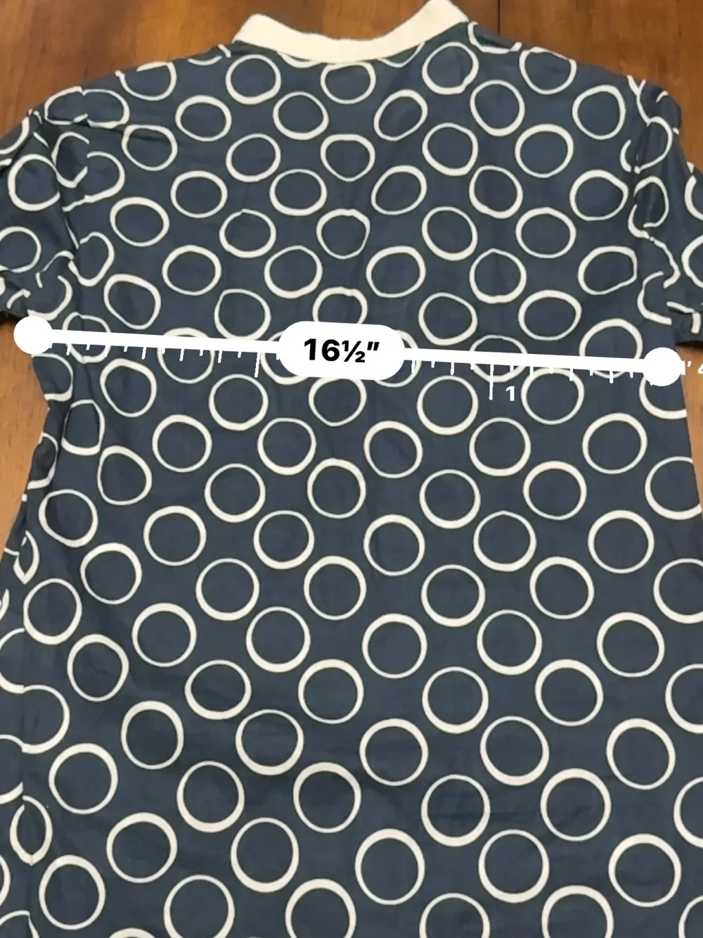Michael Kors Navy Tunic with Cream Circle Motif